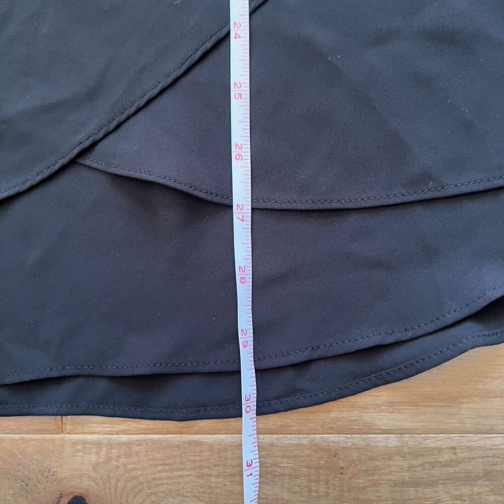 Chico's Tank Size 2 (L/12) Black Classic Layer Jade Crossover Back Zipper - Picture 7 of 8